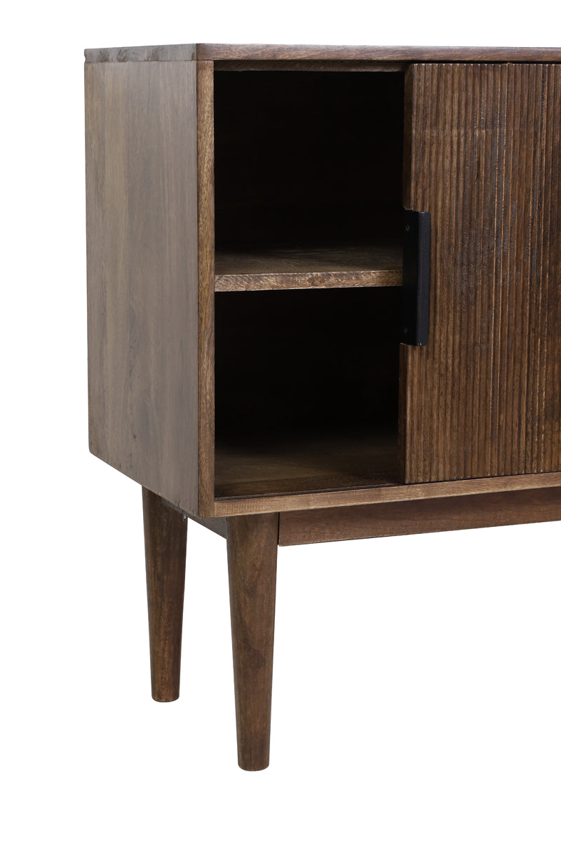 Cabinet 150x40x80 cm BITIKA wood dark brown