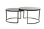 Coffee table S/2 65,5x40,5+75x45,5 cm ALFIO brwn mrbl+blck