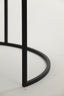 Coffee table S/2 65,5x40,5+75x45,5 cm ALFIO brwn mrbl+blck
