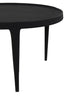 Coffee table S/2 64x39+75x44 cm TOBIAS black