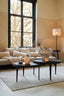 Coffee table S/2 64x39+75x44 cm TOBIAS black