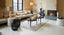Coffee table S/2 64x39+75x44 cm TOBIAS black