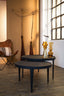 Coffee table S/2 64x39+75x44 cm TOBIAS black