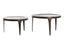 Coffee table S/2 64x39+75x44 cm TOBIAS dark brown
