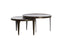 Coffee table S/2 64x39+75x44 cm TOBIAS dark brown