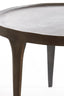 Coffee table S/2 64x39+75x44 cm TOBIAS dark brown