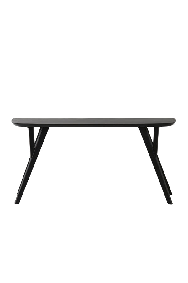 Console 160x44x82 cm QUENZA acacia wood matt black
