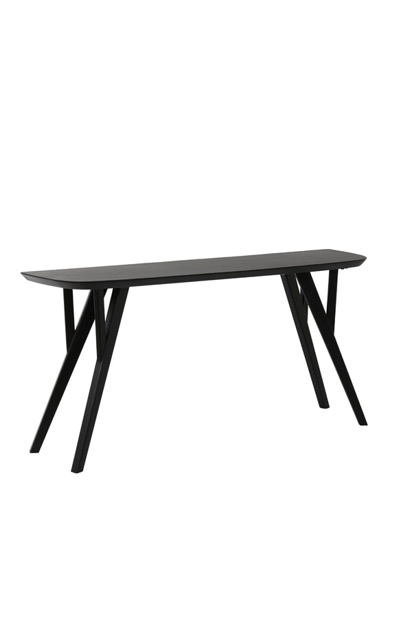 Console 160x44x82 cm QUENZA acacia wood matt black