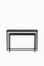 Console S/2 100x30x70+120x40x82 cm BRYSON wood matt black