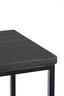 Console S/2 100x30x70+120x40x82 cm BRYSON wood matt black