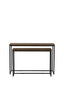 Console S/2 100x30x70+120x40x82 cm BRYSON wood brown-black