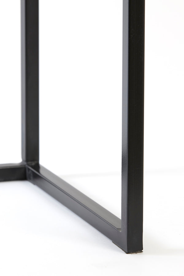 Console S/2 100x30x70+120x40x82 cm BRYSON wood brown-black