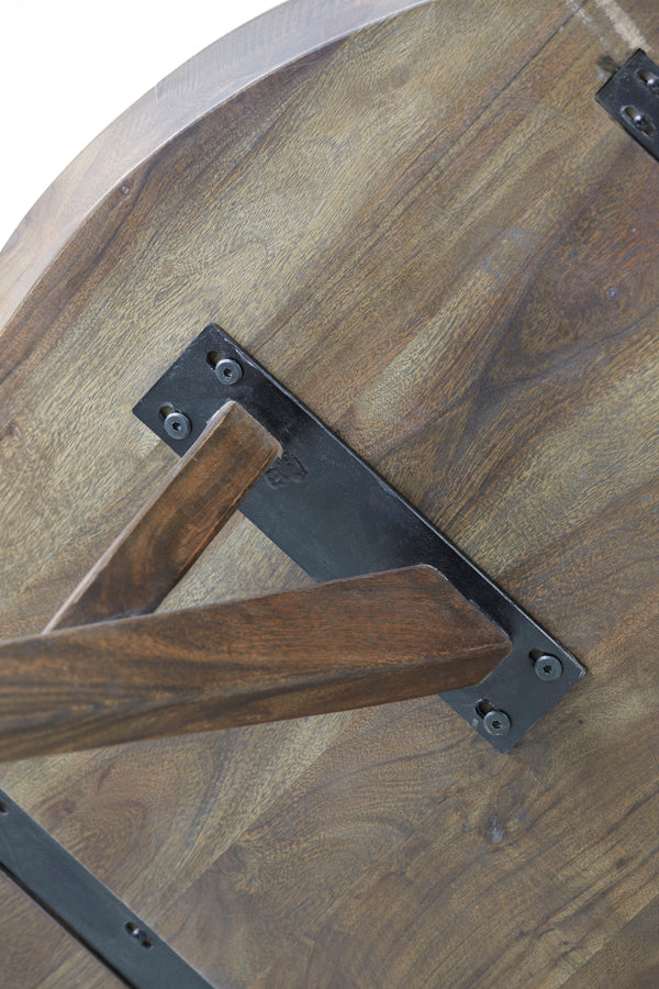 Dining table 120x76 cm QUENZA acacia wood brown