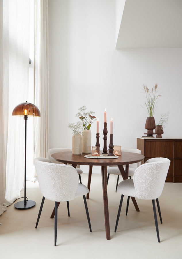 Dining table 120x76 cm QUENZA acacia wood brown