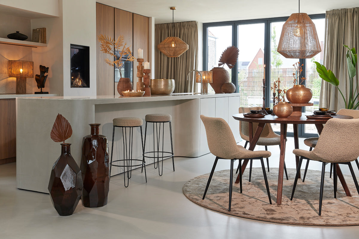 Dining table 120x76 cm QUENZA acacia wood brown
