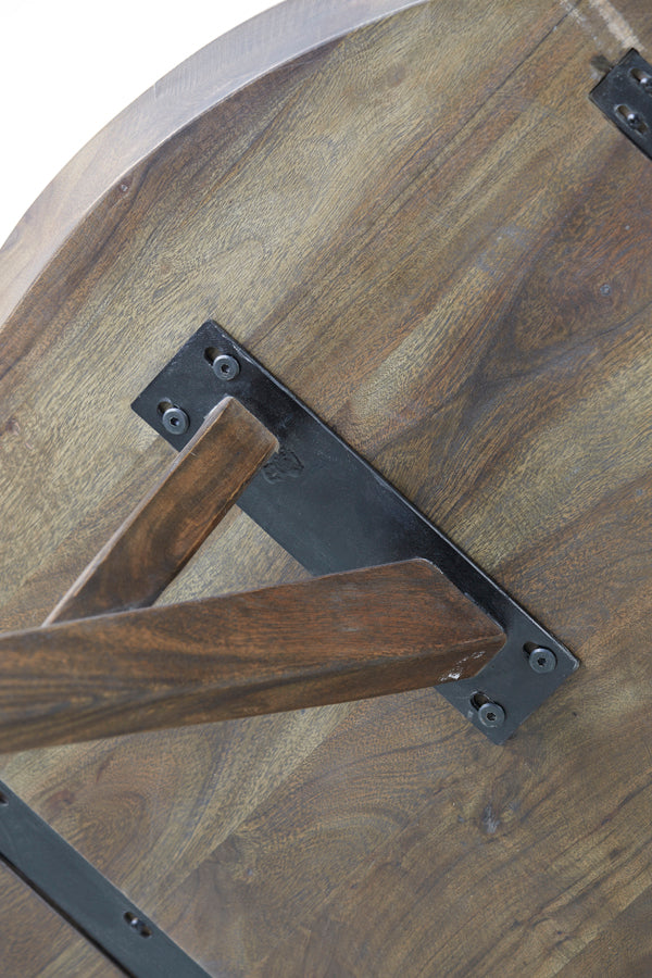 Dining table 140x76 cm QUENZA acacia wood brown
