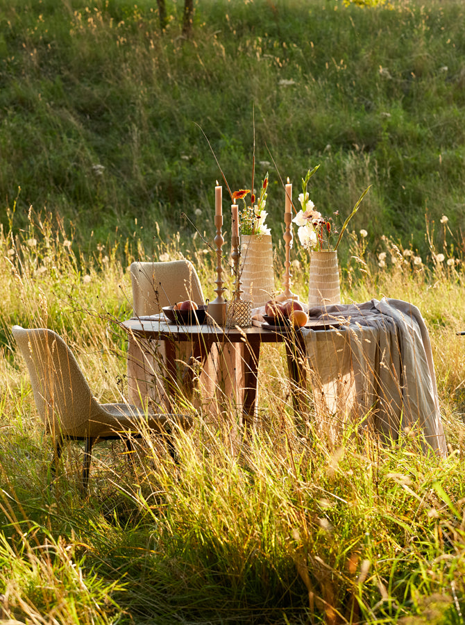 Dining table 140x76 cm QUENZA acacia wood brown