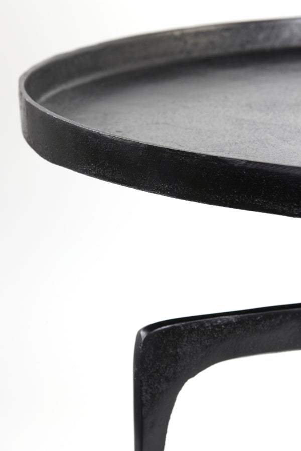 Coffee table S/2 64x39+75x44 cm PANO dark bronze