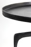 Coffee table S/2 64x39+75x44 cm PANO dark bronze