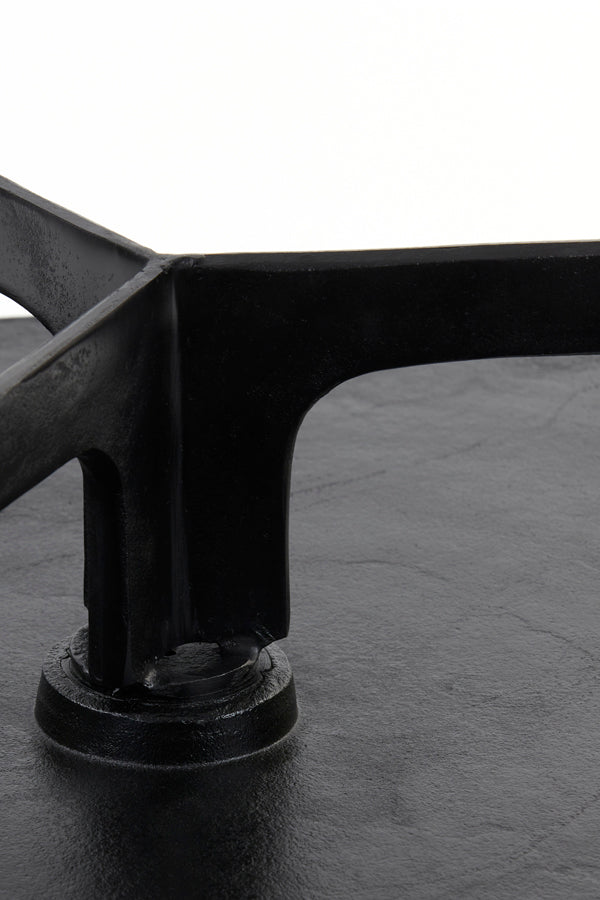 Coffee table S/2 64x39+75x44 cm PANO dark bronze