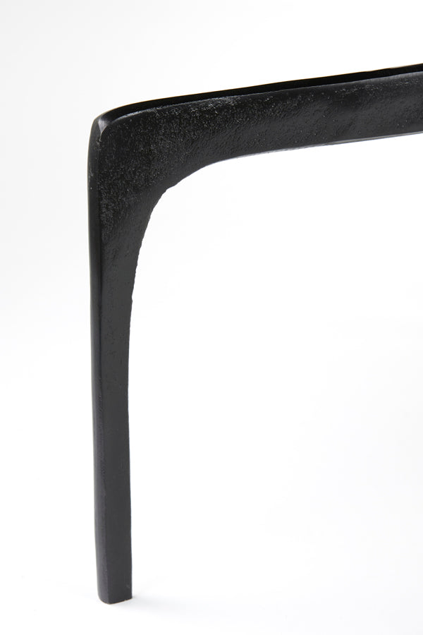 Coffee table S/2 64x39+75x44 cm PANO dark bronze