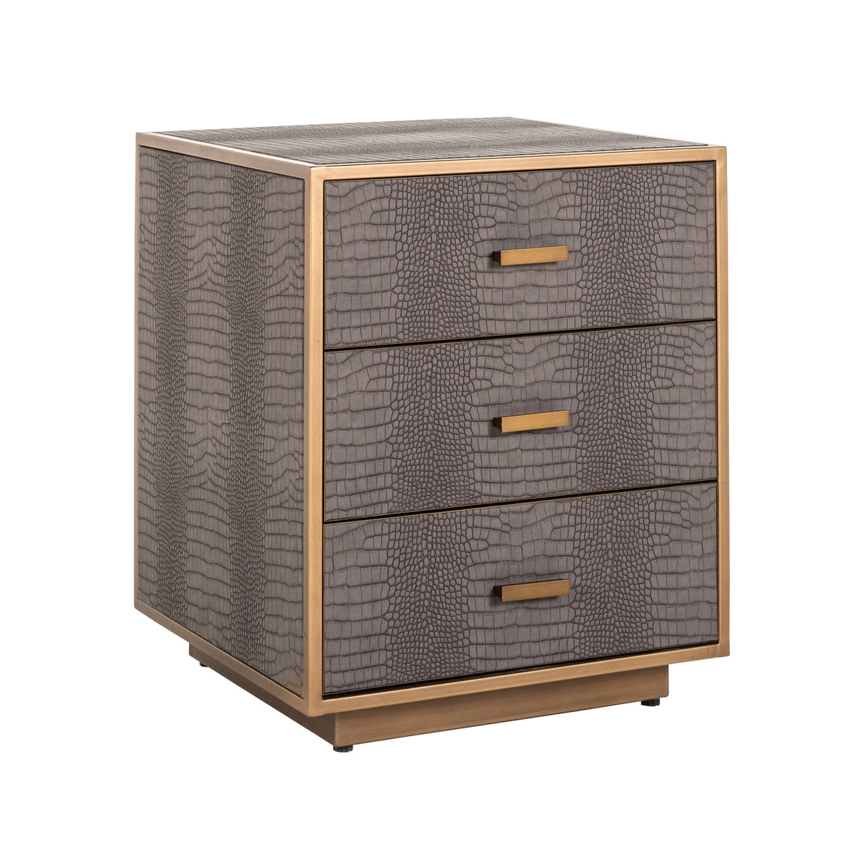 Multi drawer cabinet Classio brushed gold 