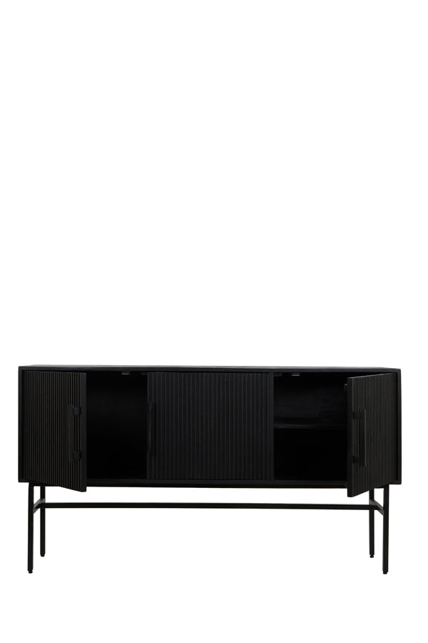 Cabinet 150x40x80 cm ABAGE wood black