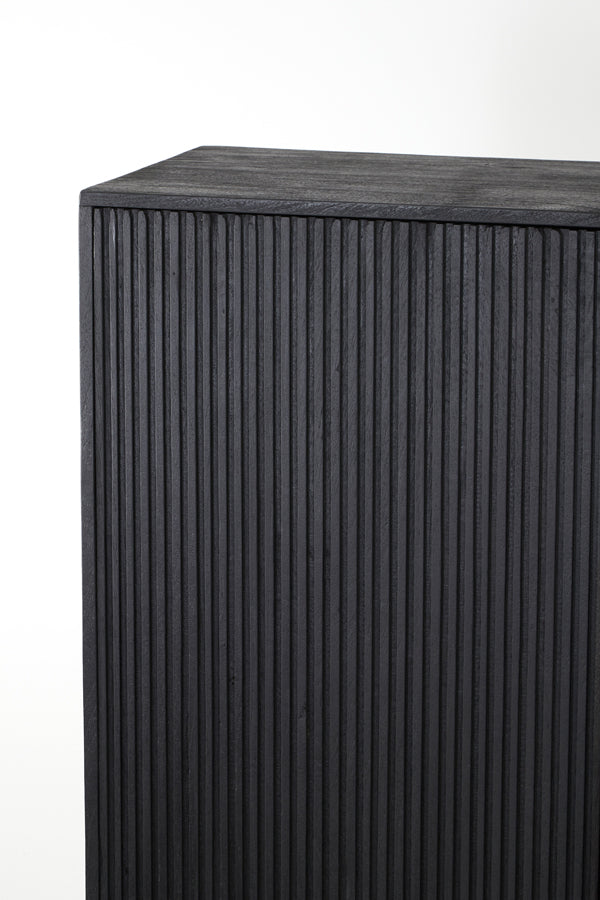 Cabinet 120x40x180 cm ABAGE wood black