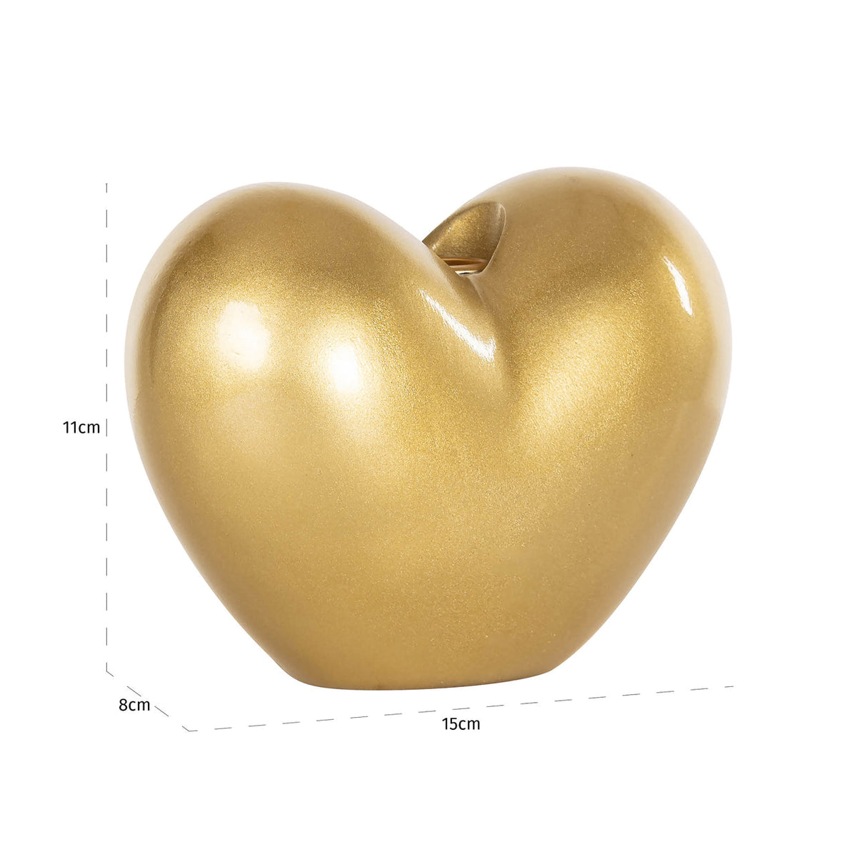 Candle holder Dilly gold large