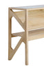 Console 119x41x80 cm YUKI mango wood natural+glass