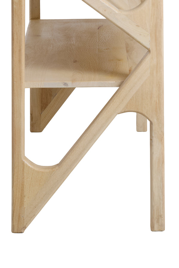 Console 119x41x80 cm YUKI mango wood natural+glass