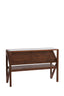 Console 119x41x80 cm YUKI acacia wood dark brown+glass