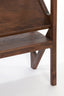 Console 119x41x80 cm YUKI acacia wood dark brown+glass