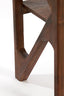 Console 119x41x80 cm YUKI acacia wood dark brown+glass