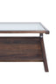 Coffee table 112x70x41 cm YUKI mango wood choco brown+glass
