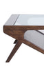 Coffee table 112x70x41 cm YUKI mango wood choco brown+glass