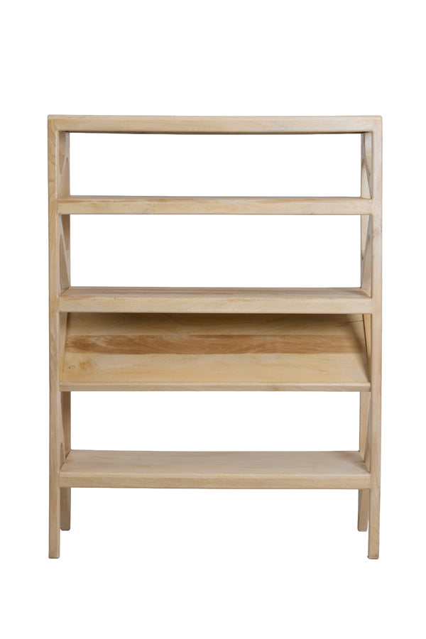 Cabinet open 120x40x160 cm YUKI mango wood natural