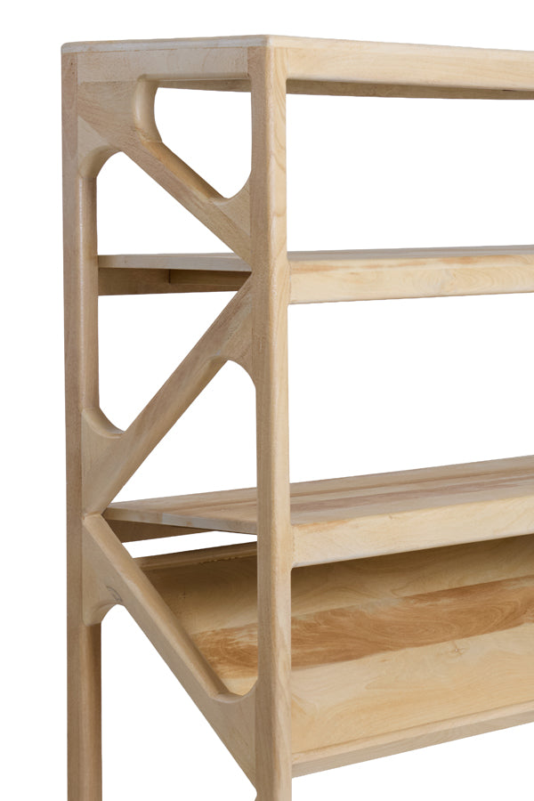 Cabinet open 120x40x160 cm YUKI mango wood natural