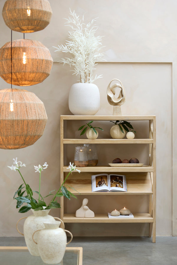 Cabinet open 120x40x160 cm YUKI mango wood natural