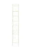 Cabinet open 100x34x214 cm AINO glass clear+cream