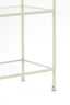 Cabinet open 100x34x214 cm AINO glass clear+cream