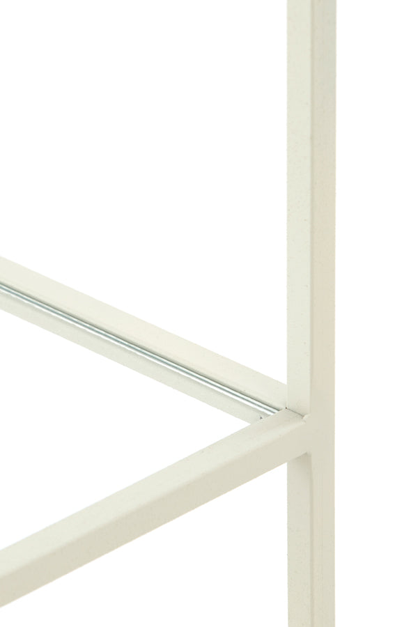 Cabinet open 100x34x214 cm AINO glass clear+cream