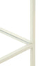 Cabinet open 100x34x214 cm AINO glass clear+cream
