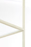 Cabinet open 100x34x214 cm AINO glass clear+cream