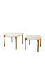 Coffee table S/2 65x39+76x44 cm KANAE travrt sand+ant brnz