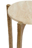 Coffee table S/2 65x39+76x44 cm KANAE travrt sand+ant brnz