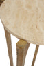 Coffee table S/2 65x39+76x44 cm KANAE travrt sand+ant brnz
