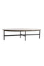 Coffee table 140x65x35 cm LOES marble brown-black