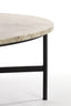 Coffee table 140x65x35 cm LOES marble brown-black