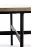 Coffee table 140x65x35 cm LOES marble brown-black